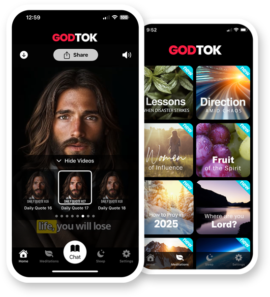 GodTok App Screenshot - Prayer Interface